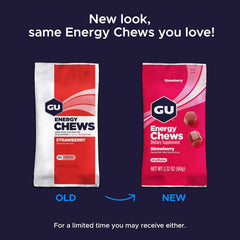 GU Energy Chews - Strawberry - 60g - Refuel.ae