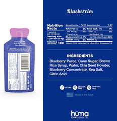 Huma Chia Energy Gel - Blueberries - 43g - Refuel.ae