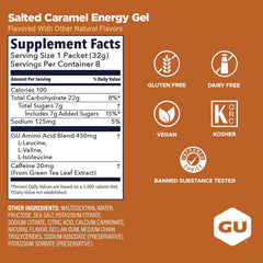 GU Energy Gel - Salted Caramel - 32g - Refuel.ae