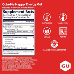 GU Energy Gel - Cola Me Happy - 32g - Refuel.ae
