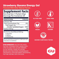 GU Energy Gel - Strawberry Banana - 32g - Refuel.ae