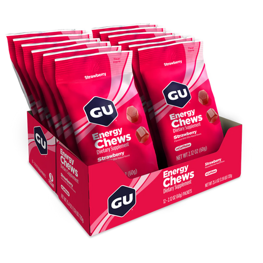GU Energy Chews - Strawberry - 60g - Refuel.ae