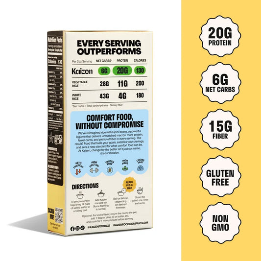 Kaizen Low carb - High Protein Pasta - Rice - 226g - Refuel.ae