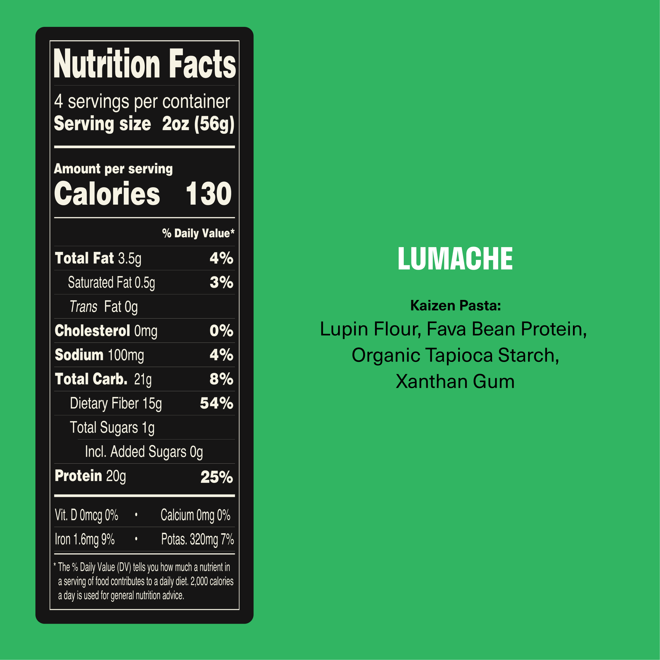 Kaizen Low carb - High Protein Pasta - Lumache - 226g - Refuel.ae