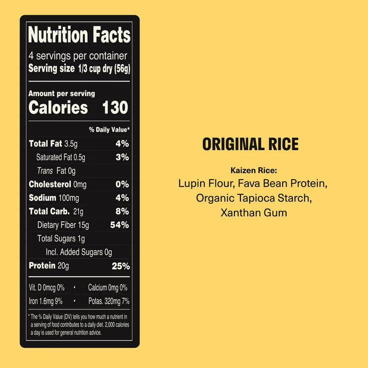 Kaizen Low carb - High Protein Pasta - Rice - 226g - Refuel.ae