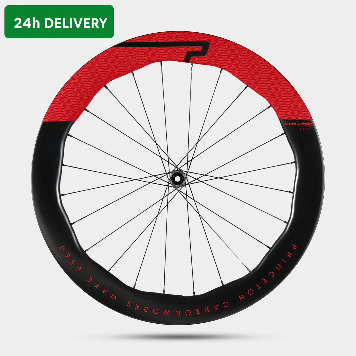 Princeton CarbonWorks Wake 6560 Evolution II - Disc Brake - DT Swiss 240 EXP CL - Shimano - Gloss/Red (Front & Back Wheel)