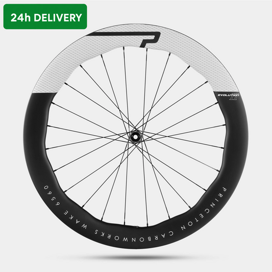 Princeton CarbonWorks Wake 6560 Evolution II - Disc Brake - DT Swiss 180 EXP CL - Shimano - Matte/White (Front & Back Wheel) - Refuel.ae