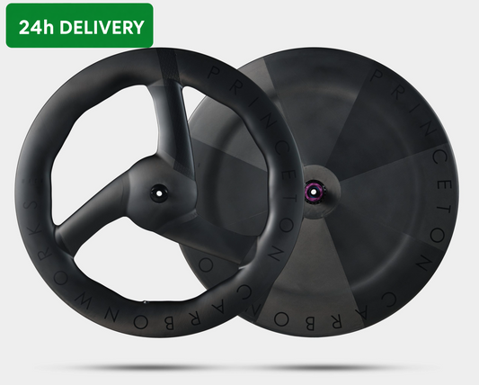 Princeton CarbonWorks Mach 7580 Tsv3 / Blur V5 - Disc Brake - Tactic TR01 - Shimano - Matte/Black (Front & Back Wheel) - Refuel.ae