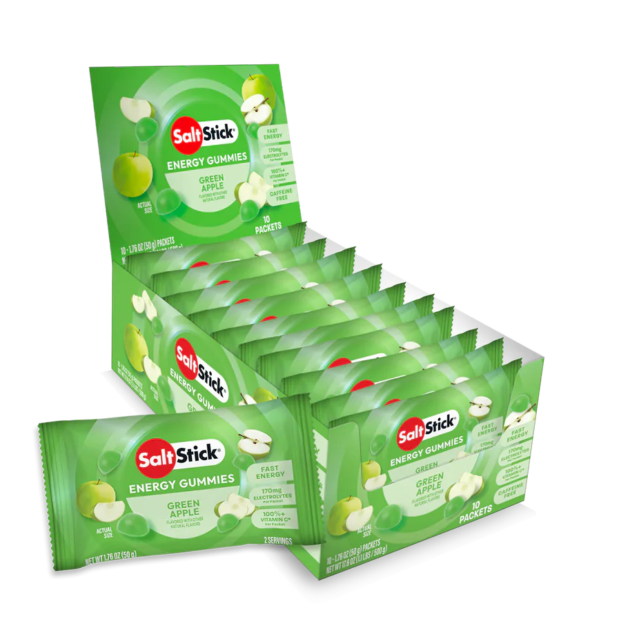 SaltStick Energy Gummies - Green Apple - 50g - Refuel.ae