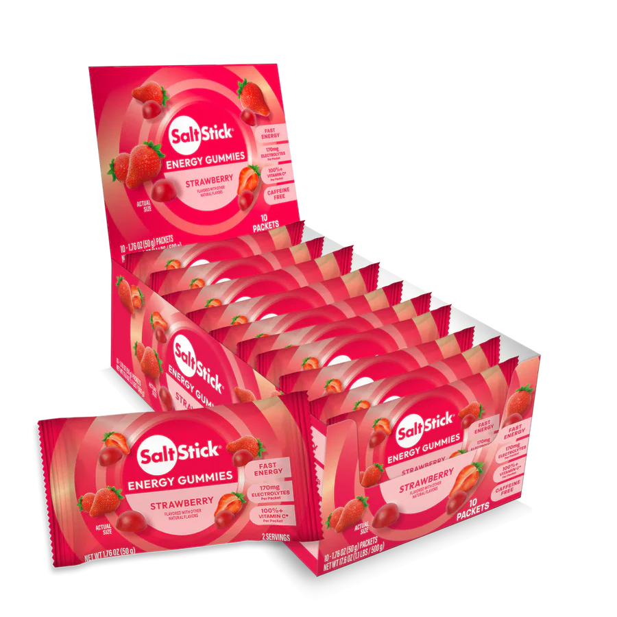 SaltStick Energy Gummies - Strawberry - 50g - Refuel.ae