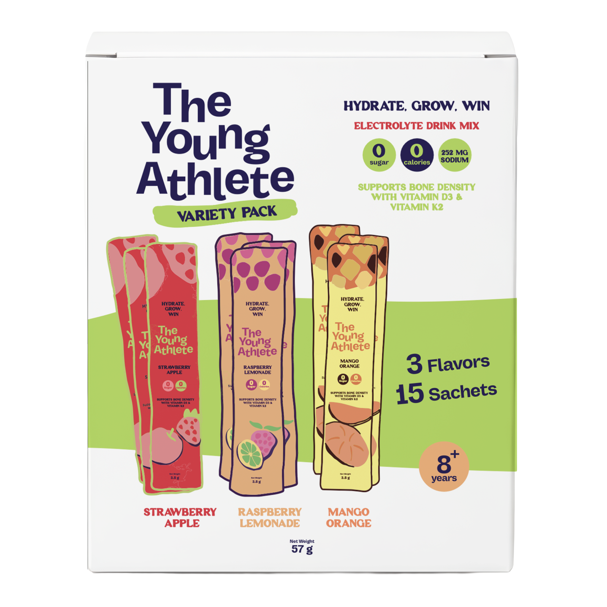 The Young Athlete Variety Pack - 15 x 3.8g - Refuel.ae