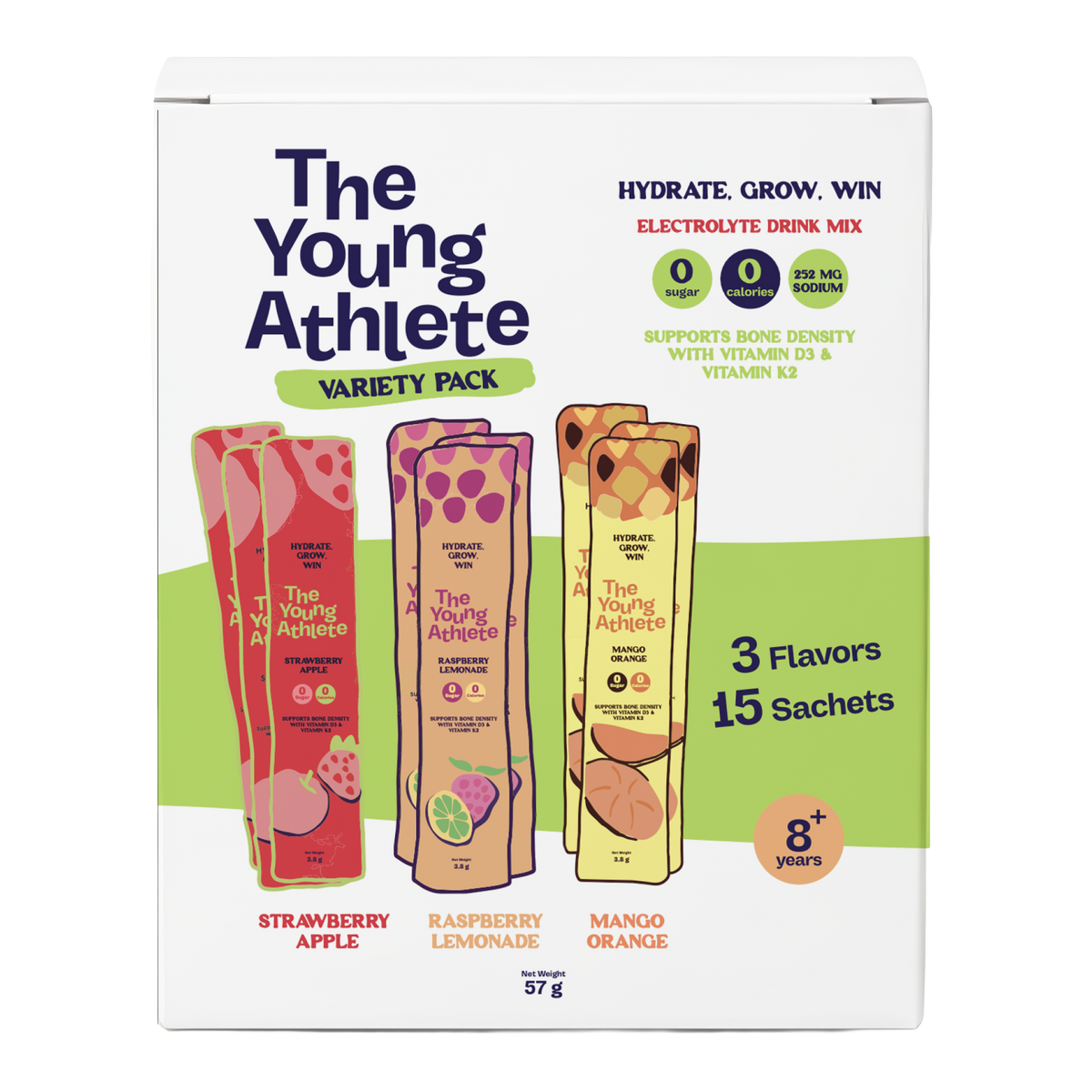 The Young Athlete Variety Pack - 15 x 3.8g - Refuel.ae