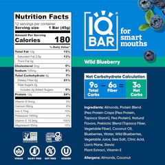 IQ BAR Wild BlueBerry 45 gr Protein Bar