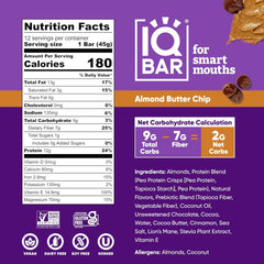 IQ BAR Almond Butter Chip 45 gr Protein Bar