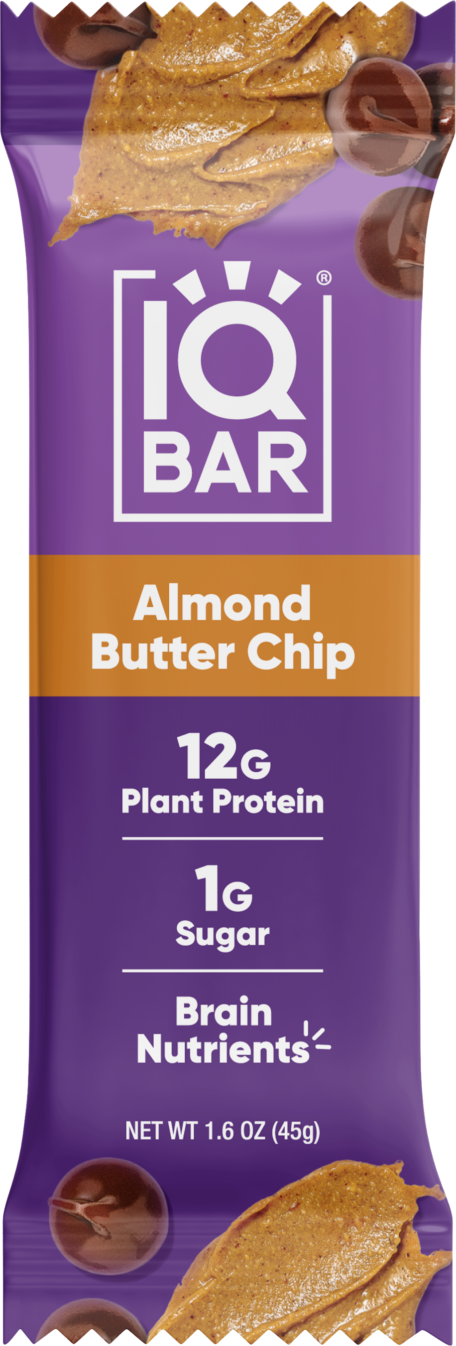 IQ BAR Almond Butter Chip 45 gr Protein Bar
