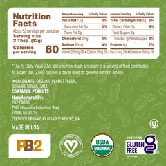 PB2 Organic Powdered Peanut Butter 184g