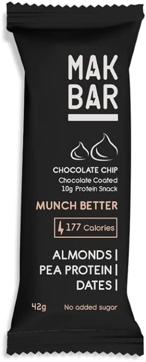 MAK BAR Chocolate chip Protein Bar 10 X 42g - Refuel.ae