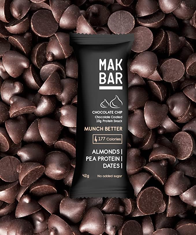 MAK BAR Chocolate chip Protein Bar 42gr - Refuel.ae