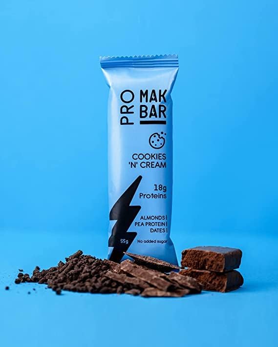 MAK BAR Pro (Cookies 'N' Cream Flavor) Protein Bar 12 X 55g - Refuel.ae