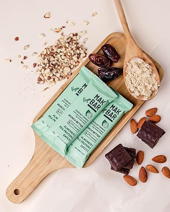 MAK BAR Vegan (Hazelnut Crunch Flavor) Protein Bar 42gr - Refuel.ae