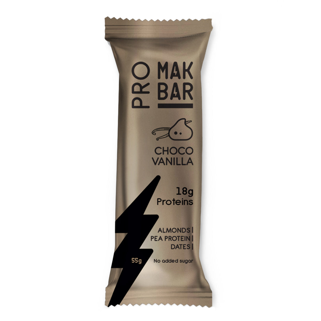 MAK BAR Pro (Vanilla Choc Chip Flavor) Protein Bar 55gr - Refuel.ae