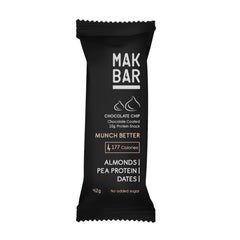 MAK BAR Chocolate chip Protein Bar 42gr - Refuel.ae