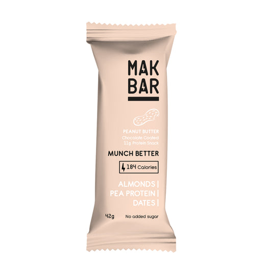 MAK BAR Peanut Butter Protein Bar 42gr - Refuel.ae