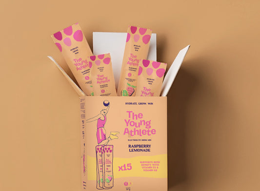 The Young Athlete - Electrolyte Hydration Supplement - Raspberry Lemonade - 3.8g (15 Sticks)